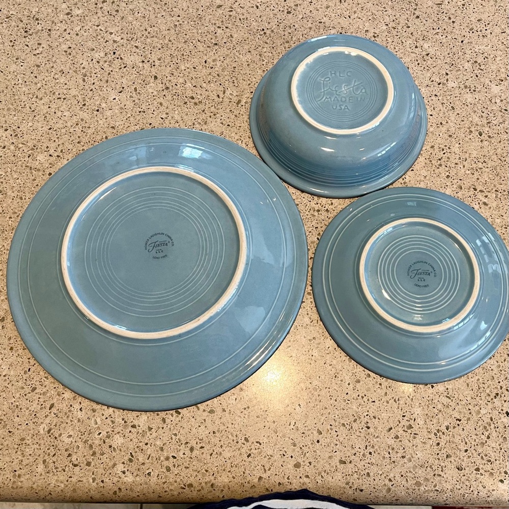 Fiesta Periwinkle 3 Piece Set - Picture 3 of 6